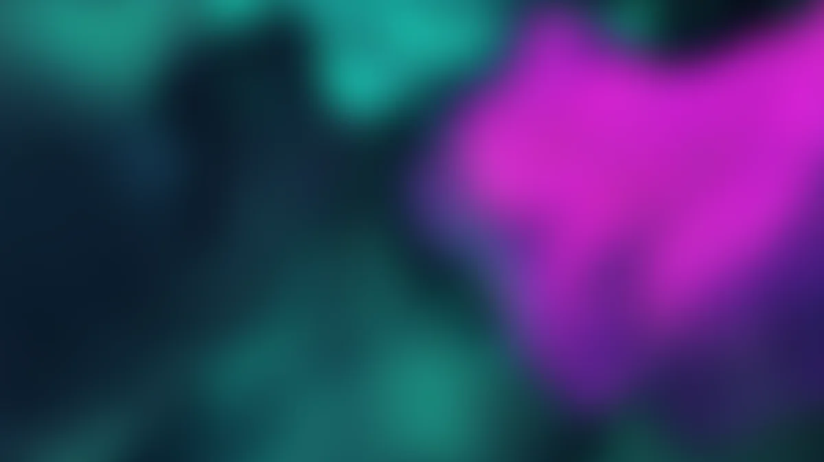 Blurred gradient background with teal and magenta colors blending softly
