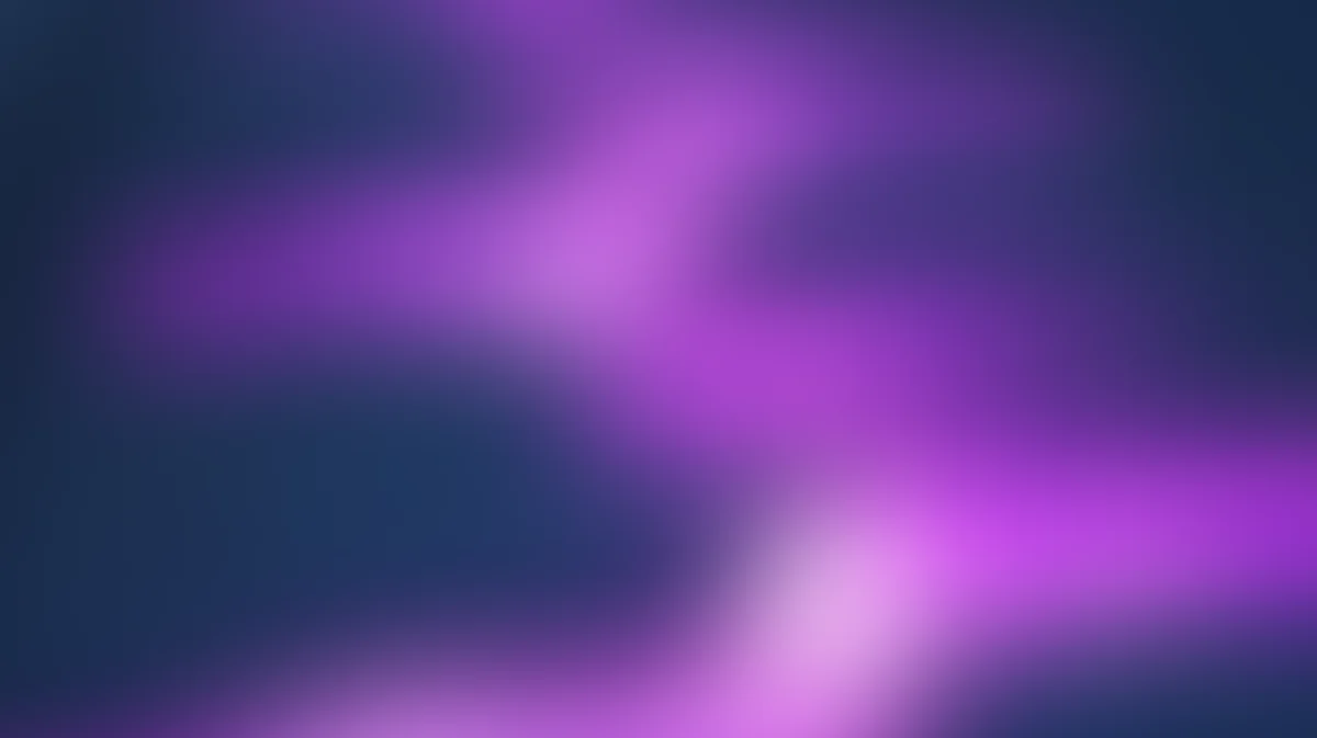 Blurred purple and magenta gradient flowing across dark blue background with soft light
