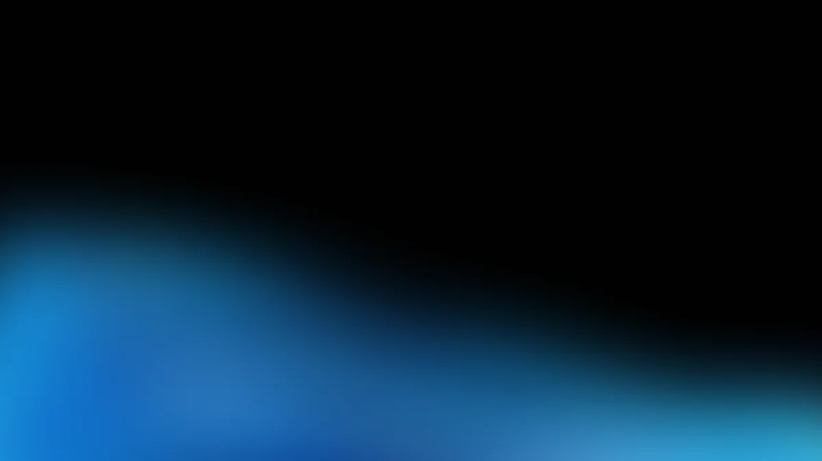 Abstract blue gradient background with dark edges, luminous center, soft blur effect