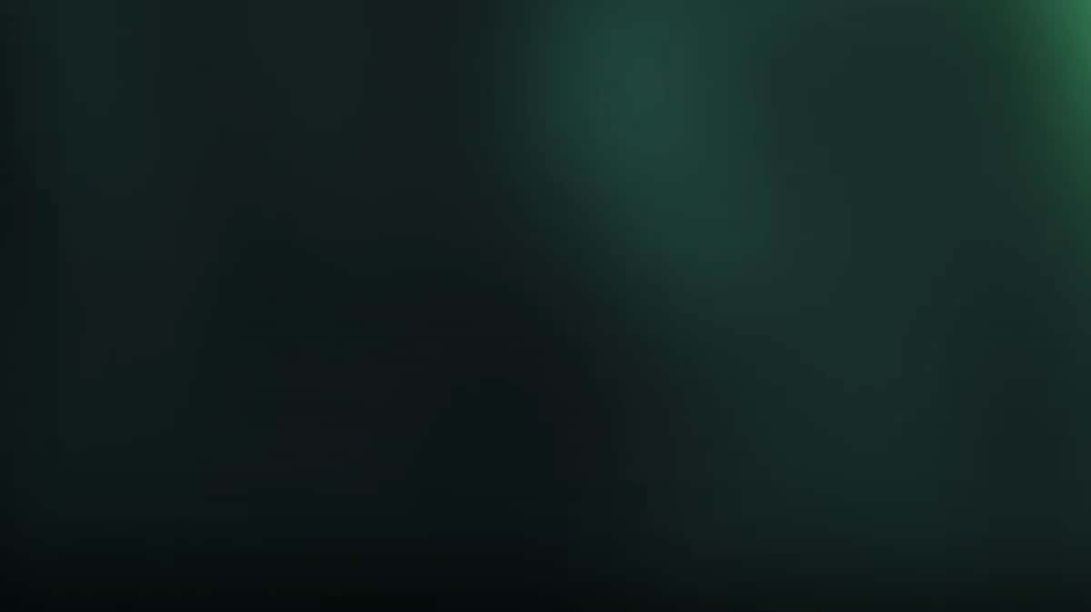 Dark teal to black gradient background with soft blur and subtle vignette effect
