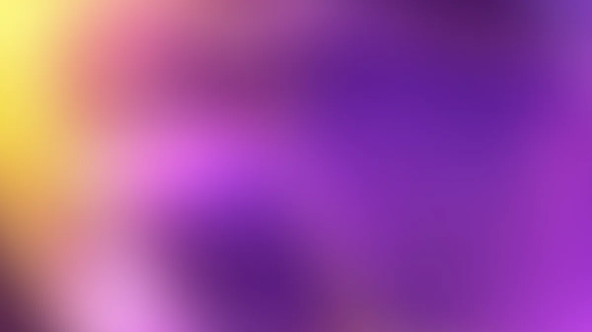 Soft blurred gradient background transitioning from yellow and pink to deep purple
