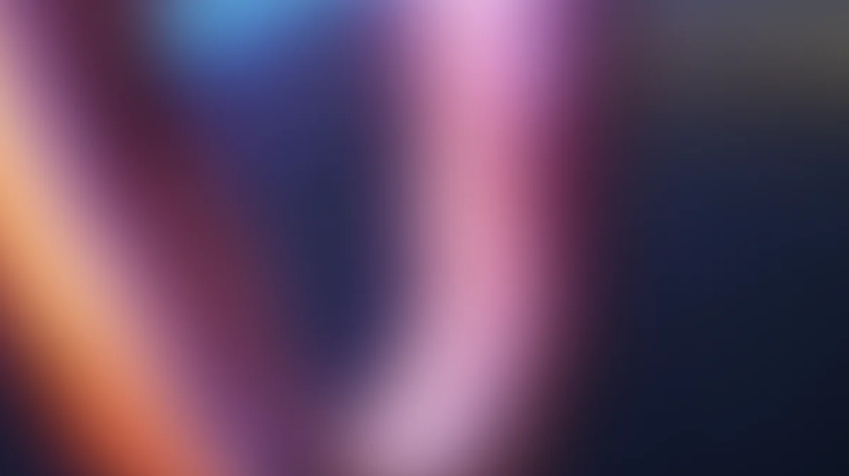 Soft blurred gradient background with purple, pink, blue and orange tones blending seamlessly