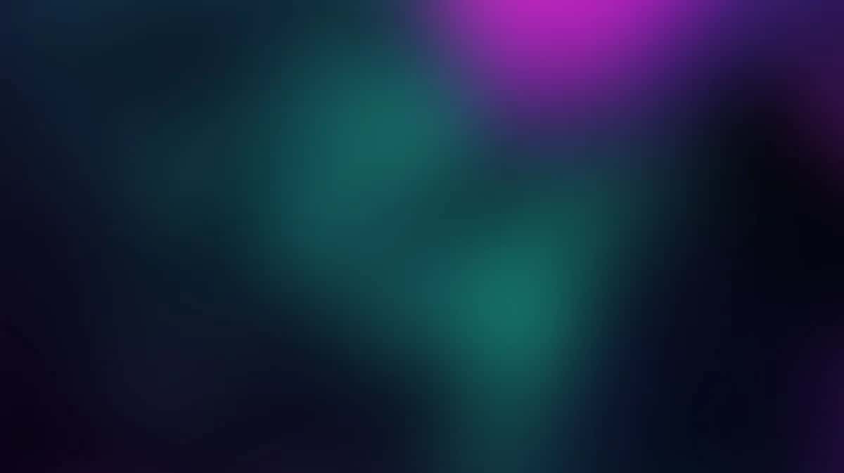 Abstract blurred gradient background with teal, purple, and dark navy colors