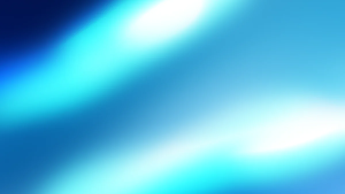 Abstract blue gradient with white light rays and diagonal composition