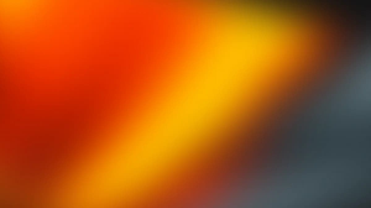 Gradient BGs, Diagonal gradient blending fiery orange and golden amber into cool slate gray